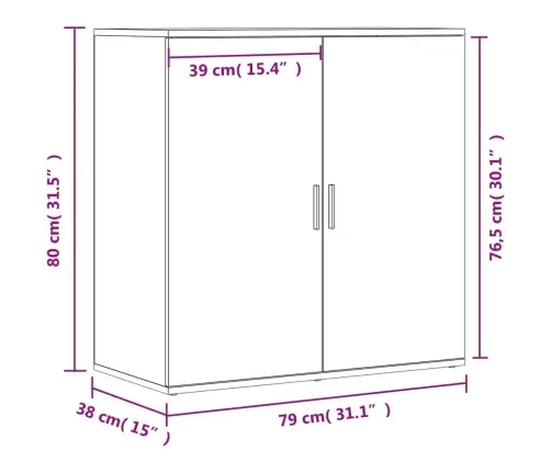 Kumodes, 2 Gab., Baltas, 79X38X80 Cm, Inženierijas Koks Vidaxl