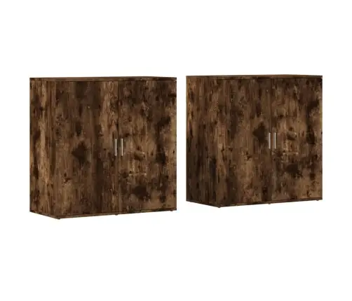Šoninės Spintelės, 2Vnt., Dūminio Ąžuolo, 79X38X80cm Mediena Šoninės Spintelės, 2Vnt., Dūminio Ąžuolo, 79X38X80cm Mediena