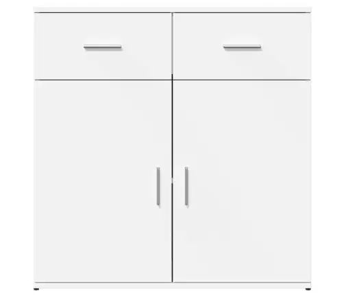 Puhvetkapid 2 Tk, Valge, 79 X 38 X 80 cm Tehispuit