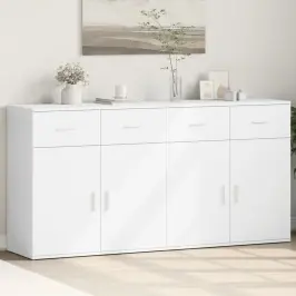 Kumodes, 2 Gab., Baltas, 79X38X80 Cm, Inženierijas Koks Vidaxl