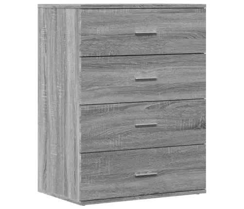 Kumodes, 2 Gab., Pelēka Ozola, 60X39X80 Cm, Inženierijas Koks Vidaxl