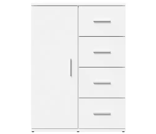 Kumodes, 2 Gab., Baltas,  59X39X80 Cm, Inženierijas Koks Vidaxl