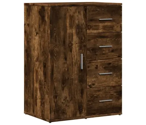 Puhvetkapid 2 Tk, Suitsutatud Tamm, 59X39X80 cm Tehispuit Puhvetkapid 2 Tk, Suitsutatud Tamm, 59X39X80 cm Tehispuit