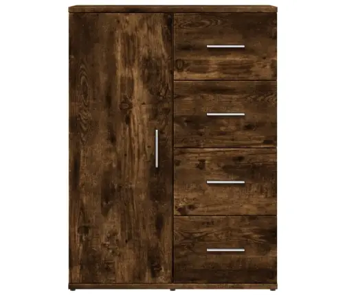 Puhvetkapid 2 Tk, Suitsutatud Tamm, 59X39X80 cm Tehispuit Puhvetkapid 2 Tk, Suitsutatud Tamm, 59X39X80 cm Tehispuit