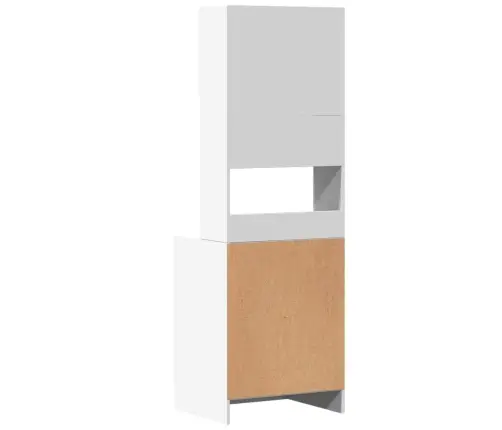 Virtuves Skapītis, Balts, 60X50X180 Cm, Inženierijas Koks Vidaxl