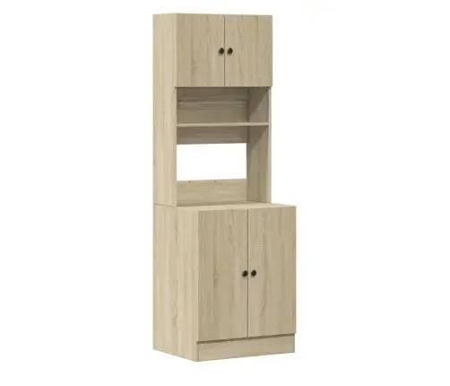 Virtuvės Spintelė, Ąžuolo, 60X50X180cm Apdirbta Mediena