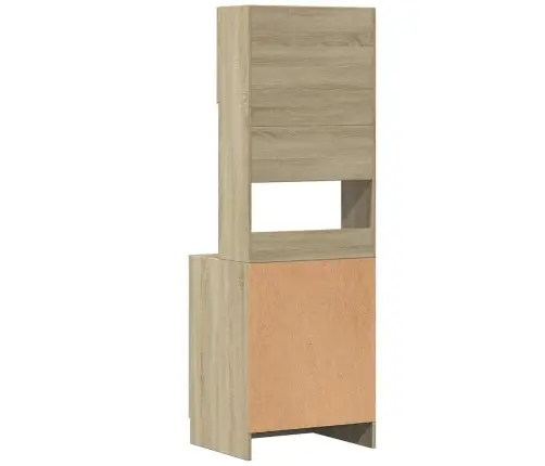 Virtuvės Spintelė, Ąžuolo, 60X50X180cm Apdirbta Mediena