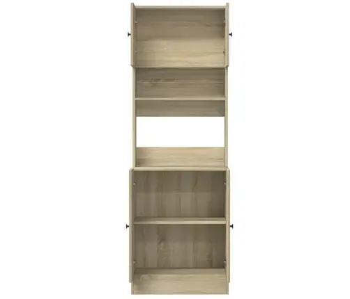 Virtuvės Spintelė, Ąžuolo, 60X50X180cm Apdirbta Mediena