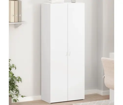 Spintelė Dokumentams, Balta, 60X32X153cm Apdirbta Mediena