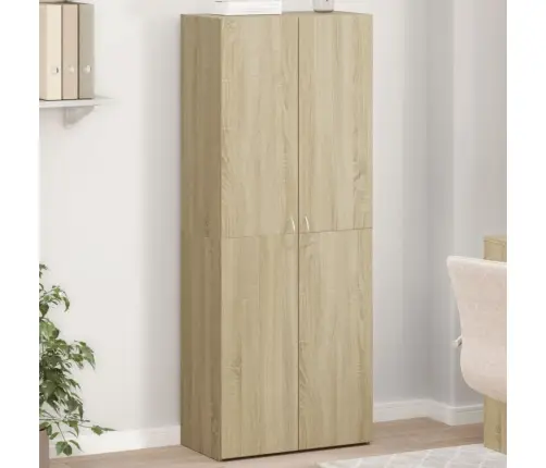 Dokumentu Skapītis, Koka Krāsa, 60X32X153 Cm, Inženierijas Koks Vidaxl