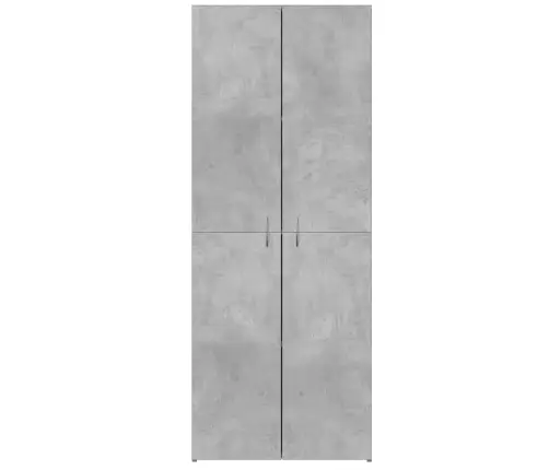 Dokumentu Skapis, Betona Pelēks, 60X32X153 Cm Inženierijas Koks Vidaxl