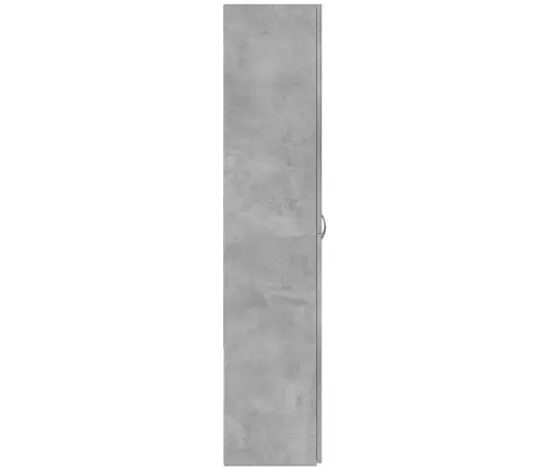Dokumentu Skapis, Betona Pelēks, 60X32X153 Cm Inženierijas Koks Vidaxl