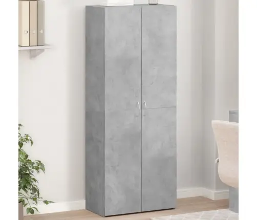 Dokumentu Skapis, Betona Pelēks, 60X32X153 Cm Inženierijas Koks Vidaxl