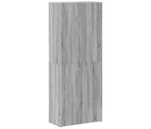 Failu Skapis Pelēks Sonoma 60X32X153 Cm Engineered Wood Vidaxl