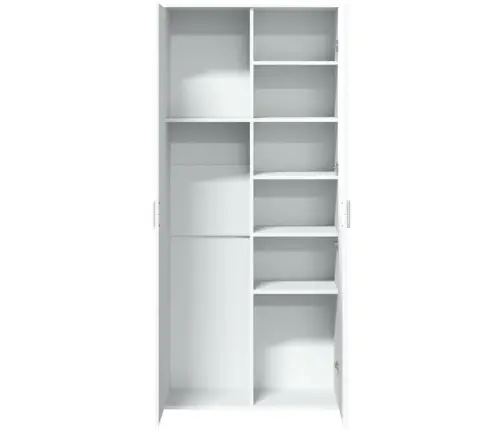 Augstais Skapītis, Balts, 80X35X180 Cm, Inženierijas Koks Vidaxl