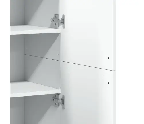 Augstais Skapītis, Balts, 80X35X180 Cm, Inženierijas Koks Vidaxl