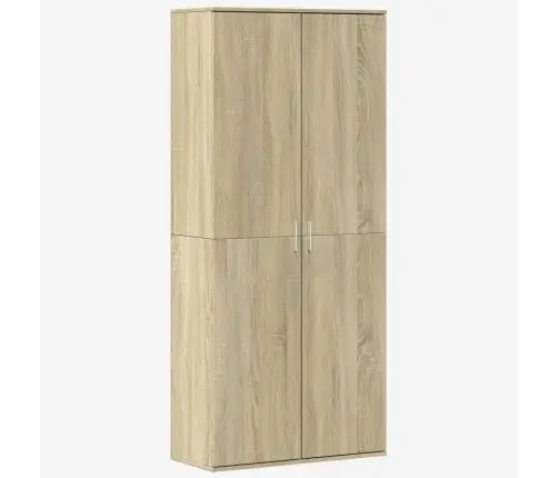 Augstais Skapītis Ozolkoka Krāsa 80X35X180 Cm Inženierijas Koks Vidaxl