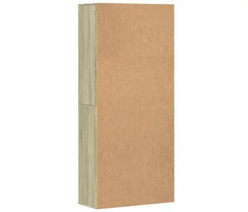 Augstais Skapītis Ozolkoka Krāsa 80X35X180 Cm Inženierijas Koks Vidaxl