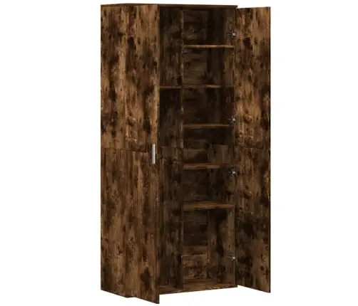 Augstais Skapītis Ozolkoka Krāsa 80X35X180 Cm Inženierijas Koks Vidaxl