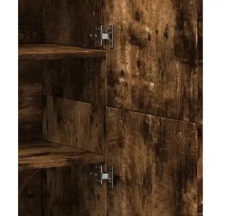 Augstais Skapītis Ozolkoka Krāsa 80X35X180 Cm Inženierijas Koks Vidaxl