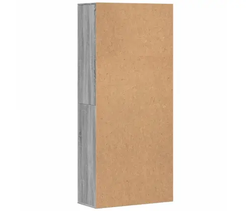 Augstais Skapītis Pelēka Ozolkoka Krāsa 80X35X180 Cm Vidaxl