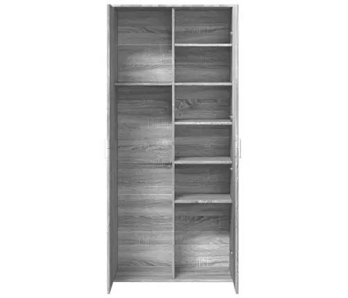 Augstais Skapītis Pelēka Ozolkoka Krāsa 80X35X180 Cm Vidaxl