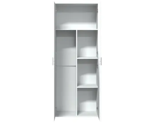 Augstais Skapītis, Balts, 70X35X180 Cm Inženierijas Koks Vidaxl