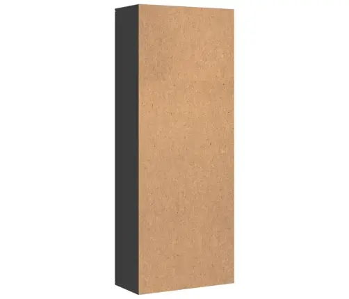 Komoda, Juodos Spalvos, 70X35X180cm Apdirbta Mediena