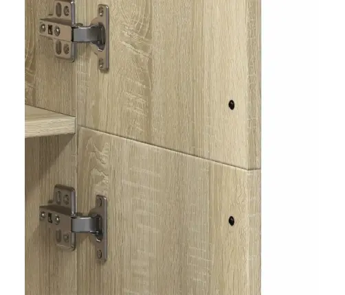 Kõrge Kapp, Sonoma Tamm, 70 X 35 X 180 cm Tehispuit