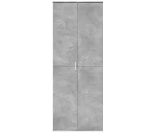 Augstais Skapītis Betona Pelēks 70X35X180 Cm Inženierijas Koks Vidaxl