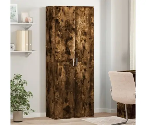 Kõrge Kapp, Suitsutatud Tamm, 70 X 35 X 180 cm Tehispuit