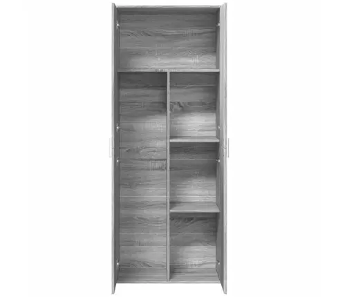 Augstais Skapītis Pelēka Ozolkoka Krāsa 70X35X180 Cm Vidaxl