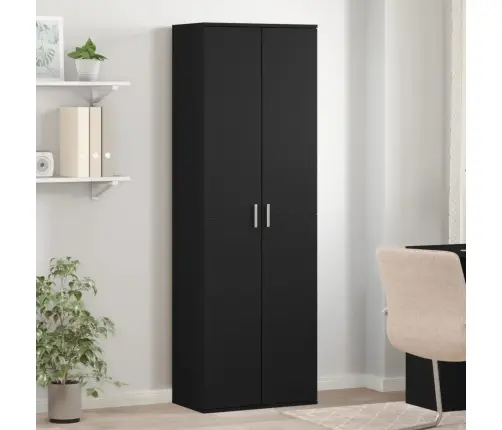 Skapis, Melns, 60X35X180 Cm, Inženierijas Koks Vidaxl