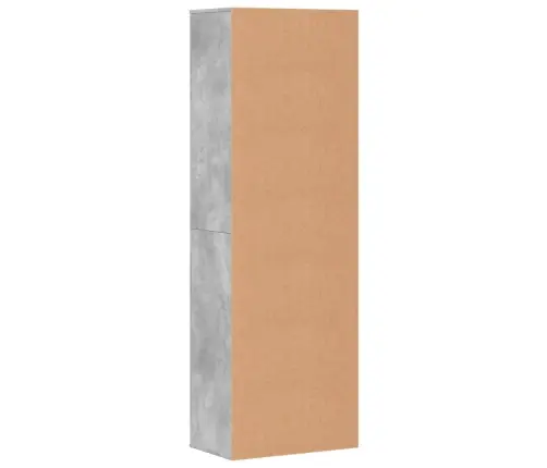 Skapis, Betona Pelēks, 60X35X180 Cm, Inženierijas Koks Vidaxl