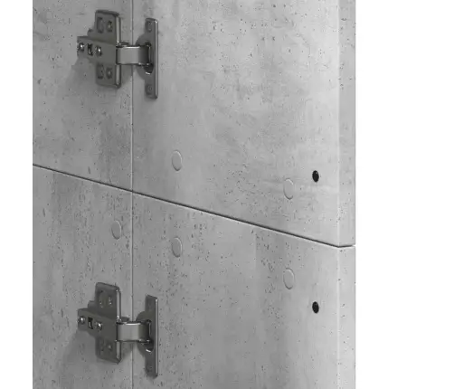 Skapis, Betona Pelēks, 60X35X180 Cm, Inženierijas Koks Vidaxl