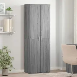 Skapis, Pelēka Ozola, 60X35X180 Cm, Inženierijas Koks Vidaxl