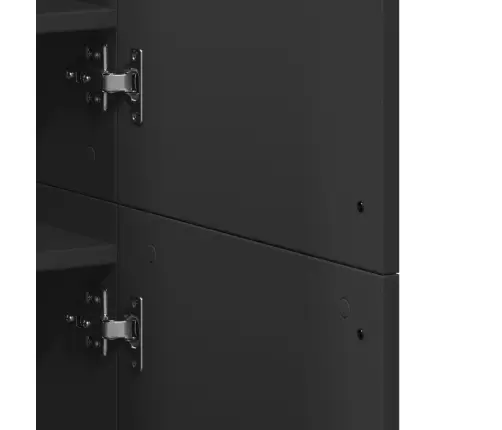 Apavu Skapis, Melns, 80X39X178 Cm, Kokskaidu Plāksne Vidaxl