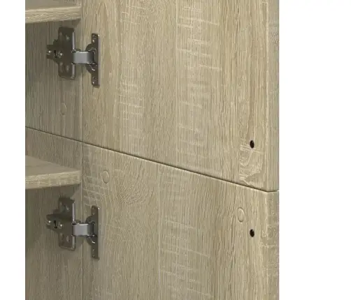 Apavu Skapis, Ozolkoka Krāsā, 80X39X178 Cm, Kokskaidu Plāksne Vidaxl