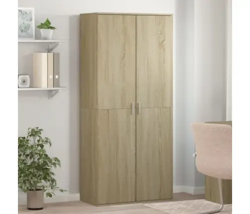 Apavu Skapis, Ozolkoka Krāsā, 80X39X178 Cm, Kokskaidu Plāksne Vidaxl