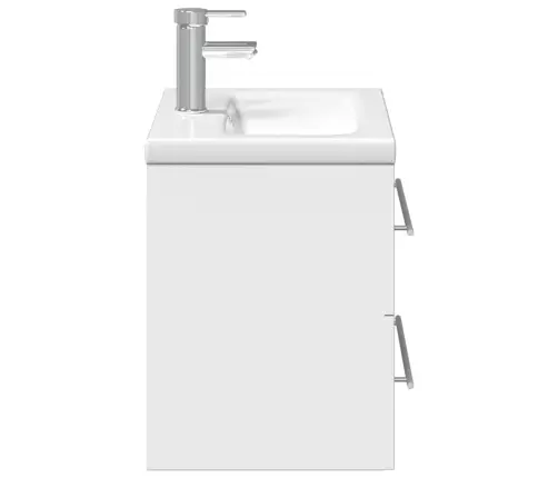 Vannasistabas Skapītis Ar Iebūvētu Izlietni, Balts Vidaxl