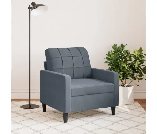 Atpūtas Krēsls, Tumši Pelēks, 60 Cm, Samts Vidaxl Atpūtas Krēsls, Tumši Pelēks, 60 Cm, Samts Vidaxl