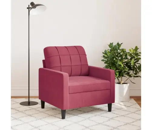 Atpūtas Krēsls, Vīnsarkans, 60 Cm, Samts Vidaxl