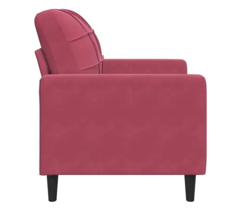 Atpūtas Krēsls, Vīnsarkans, 60 Cm, Samts Vidaxl