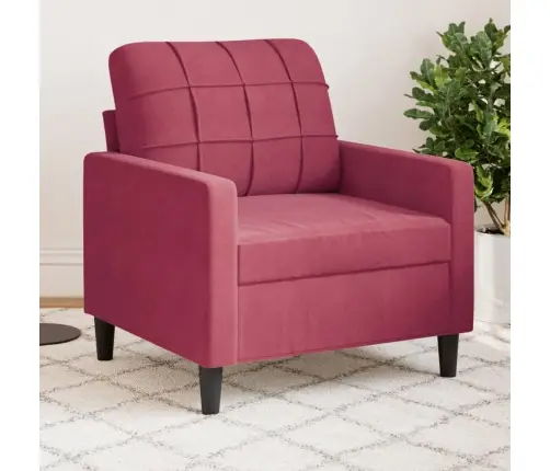 Atpūtas Krēsls, Vīnsarkans, 60 Cm, Samts Vidaxl