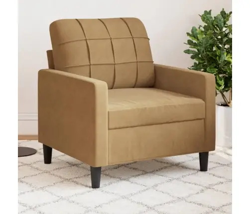 Atpūtas Krēsls, Brūns, 60 Cm, Samts Vidaxl