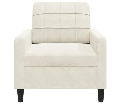 Atpūtas Krēsls, Krēmkrāsas, 60 Cm, Samts Vidaxl