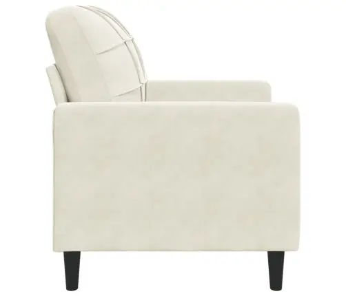 Atpūtas Krēsls, Krēmkrāsas, 60 Cm, Samts Vidaxl