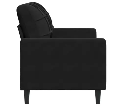 2-Kohaline Diivan, Must, 120 cm Samet