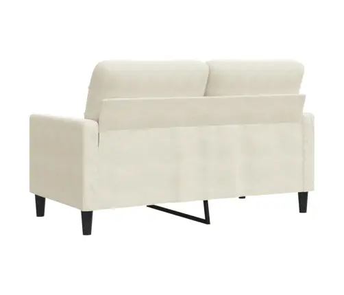 Divvietīgs Dīvāns, Krēmkrāsas, 120 Cm, Samts Vidaxl