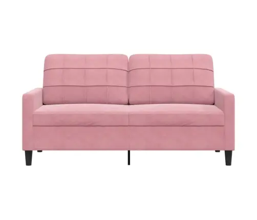 Divvietīgs Dīvāns, Rozā, 140 Cm, Samts Vidaxl